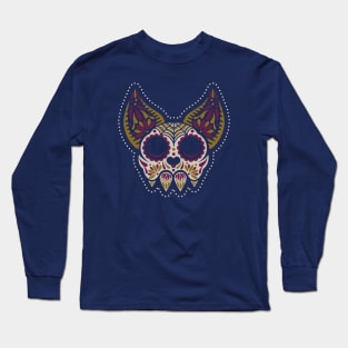 Bat Sugar Skull Long Sleeve T-Shirt